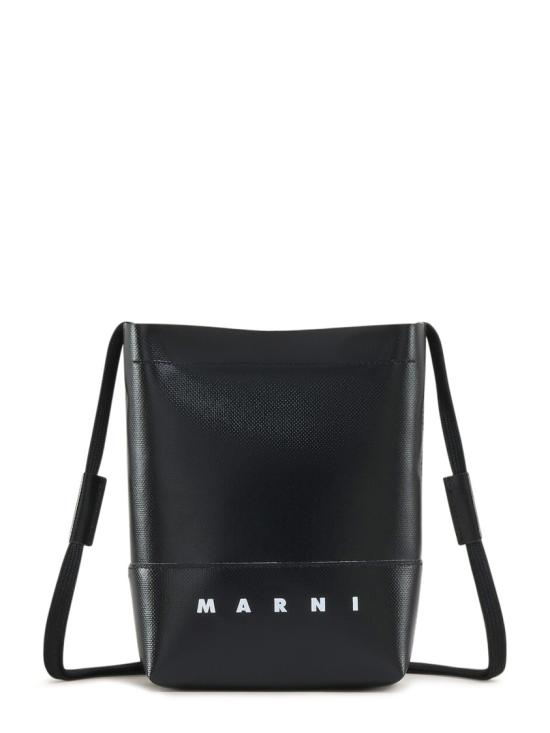 26SS 마르니 로고 스트랩 크로스백 SBMQ0068A0P576900N99 Black