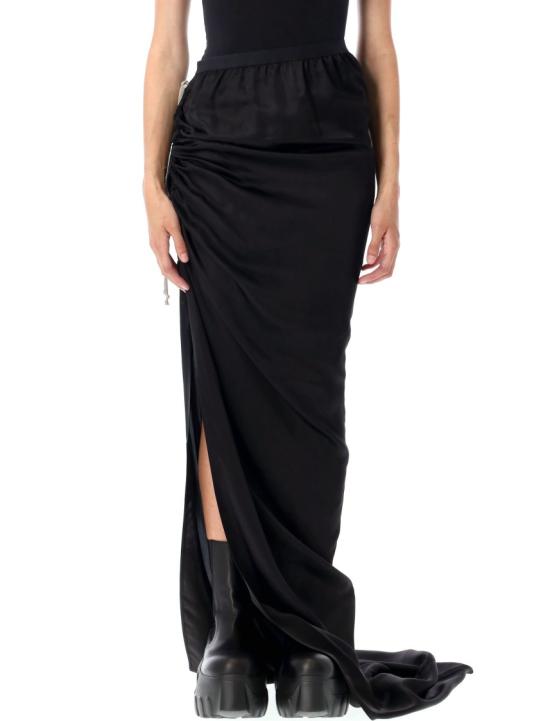 25FW 릭 오웬스 롱 스커트 RP02E4359HSCH09 Black