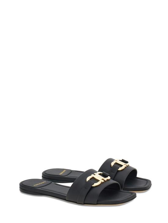 26SS 살바토레 페라가모 뮬/슬리퍼 769636001 Black - SALVATORE FERRAGAMO