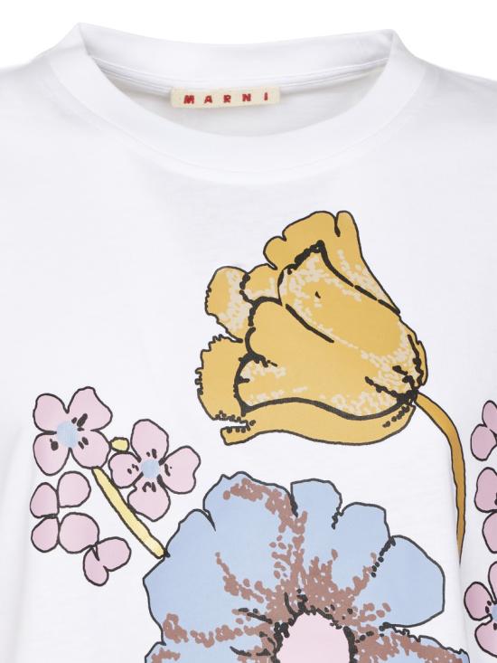 26SS 마르니 반팔 티셔츠 THJE0293PSUSCY78PRW01 White - MARNI