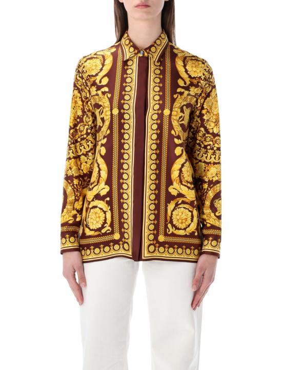 26SS 베르사체 블라우스 10013601A042365R770 Brown
