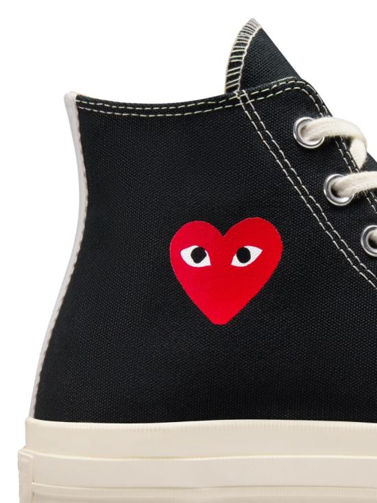 26SS 꼼데가르송 플레이 X 컨버스 스니커즈 AZK129001Black - COMME DES GARCONS PLAY CONVERSE
