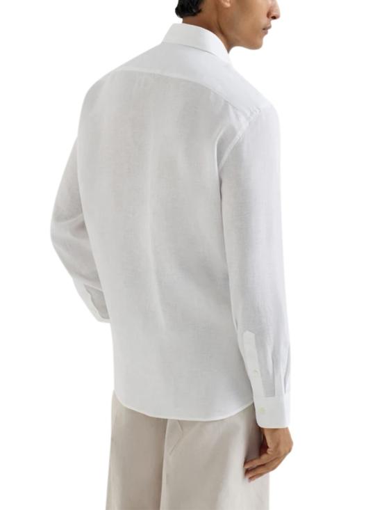 26SS 브루넬로 쿠치넬리 이지 핏 셔츠 MM6840627C001 White - BRUNELLO CUCINELLI
