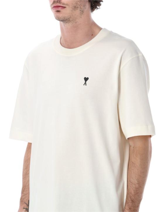 26SS 아미 스몰 하트 로고 박시 핏 티셔츠 UTS387726136 White - AMI