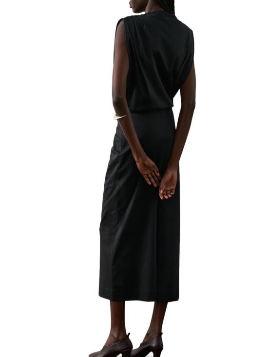 26SS 쉐르 롱 원피스 ROB0149GEMMANOI0125S Black - SOEUR