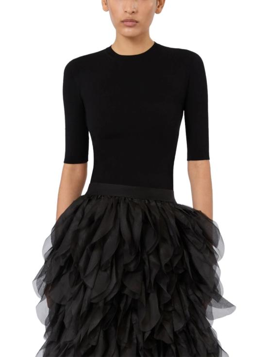 26SS 막스마라 반팔 티셔츠 2611361233600MXSOTTANO009 Black - MAX MARA
