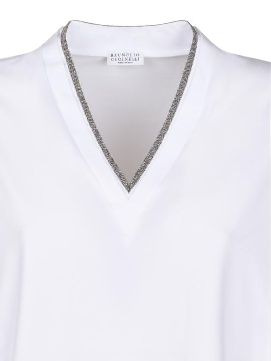 26SS 브루넬로 쿠치넬리 반팔 티셔츠 M0T18BD222C159 White - BRUNELLO CUCINELLI