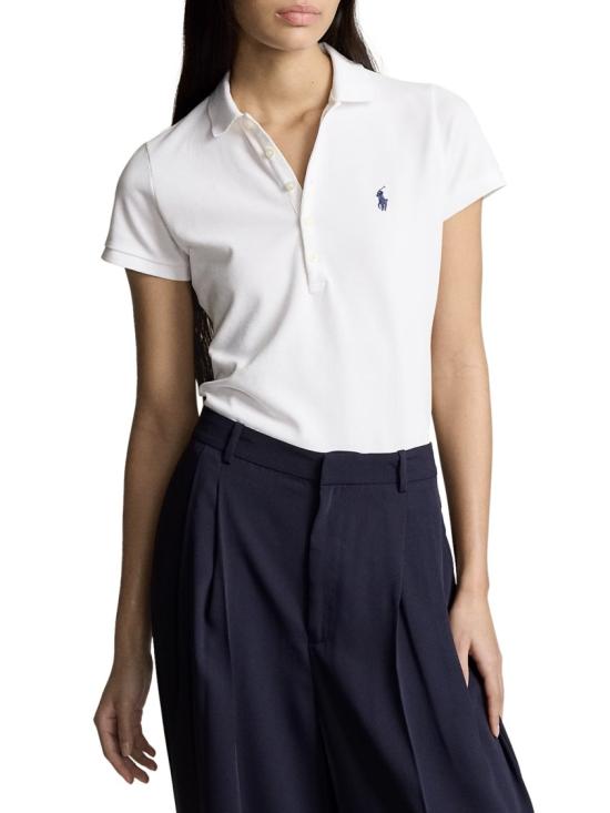 26SS 폴로 랄프로렌 슬림핏 스트레치 폴로 셔츠 211B18200015 White - POLO RALPH LAUREN