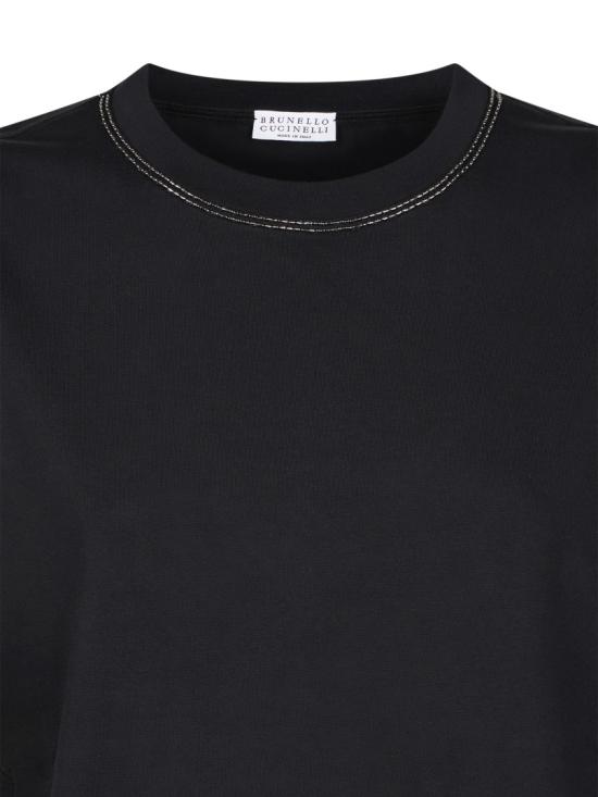 26SS 브루넬로 쿠치넬리 반팔 티셔츠 M0T81BZ100C101 Black - BRUNELLO CUCINELLI