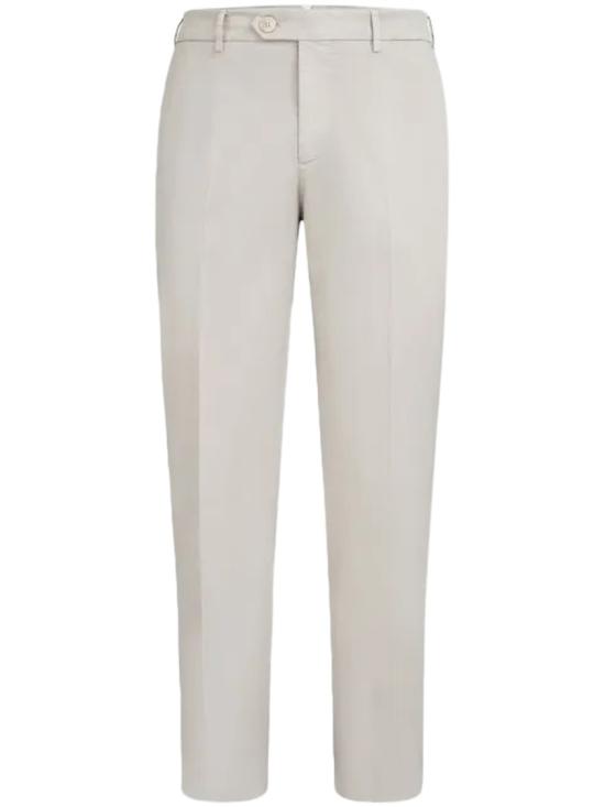 26SS 브루넬로 쿠치넬리 코튼 스트래치 미드 라이즈 슬림 핏 치노 M289LI1770C6008 White
