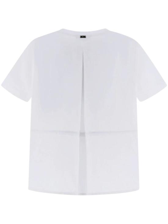 26SS 에르노 시크 코튼 저지 & 뉴 테크노 태피터 티셔츠 JG000224D520061000 White - HERNO