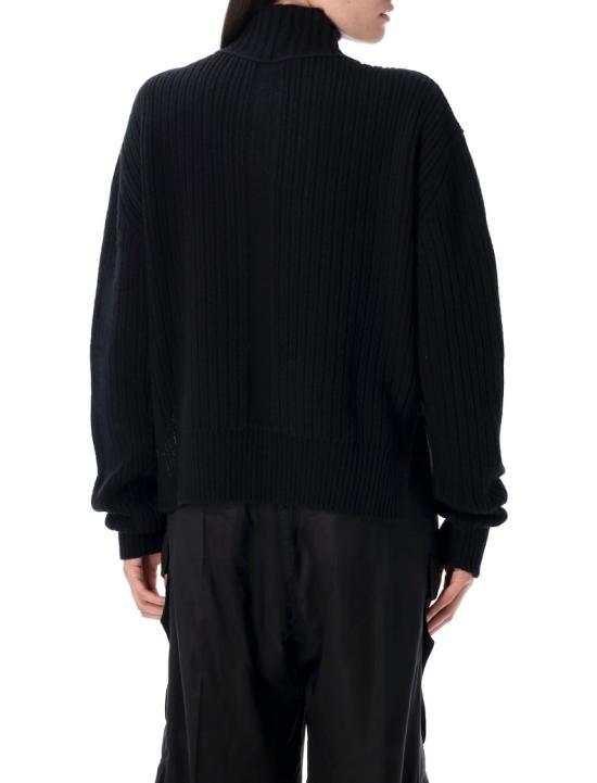 25FW 릭 오웬스 터틀넥 RP02E4648KWV09 Black - RICK OWENS
