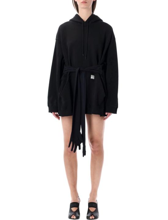 26SS MM6 메종마르지엘라 후디드 스웨트셔츠 윗 글러브 S52DA0083M25025900 Black - MM6 MAISON MARGIELA