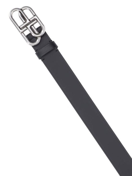 26FW 발렌시아가 BB 라지 레더 벨트 570370 1CH0B1000 Black - BALENCIAGA