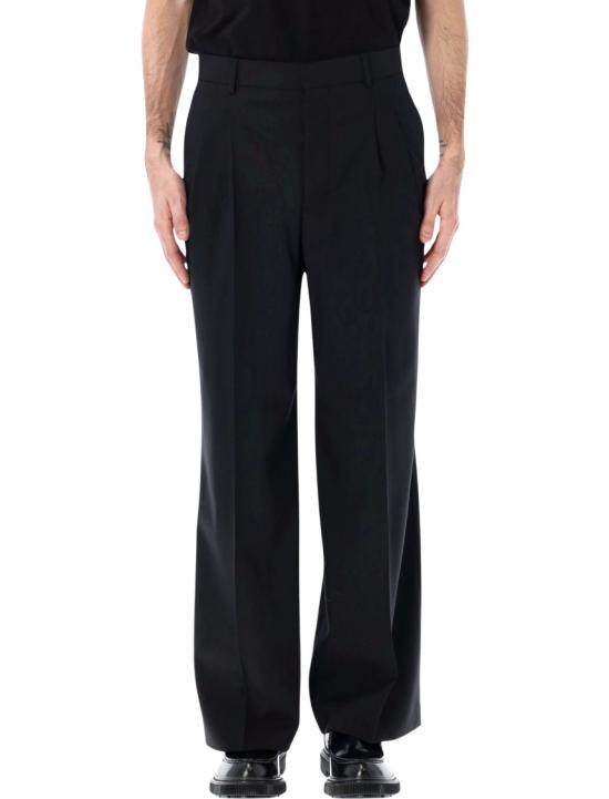 26SS 아미 뉴 울 로우 웨이스트 와이드 트라우저 HTR860WV0194001 Black