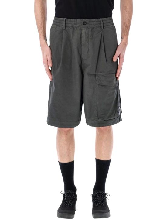 26SS 씨피 컴퍼니 스트레치 사틴 카고 렌즈 쇼츠 20CMBE127A110325G921 Grey