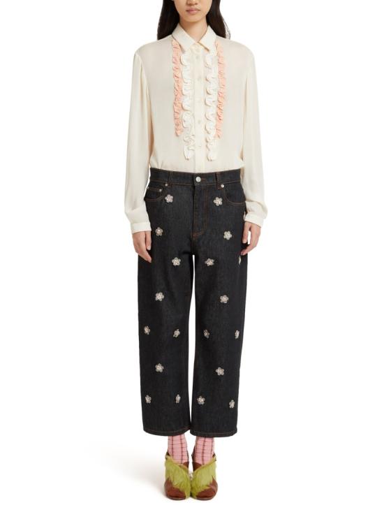 26SS 마르니 스트레이트 팬츠 PAJD0425SXUSCY69EMB99 Black - MARNI
