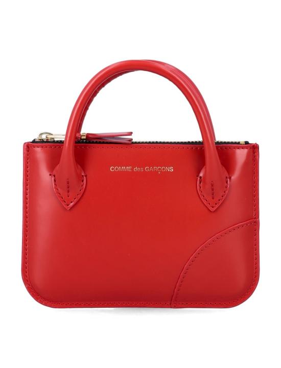 26SS 꼼데가르송 클래식 레더 라인 파우치 SA8100HA2 Red