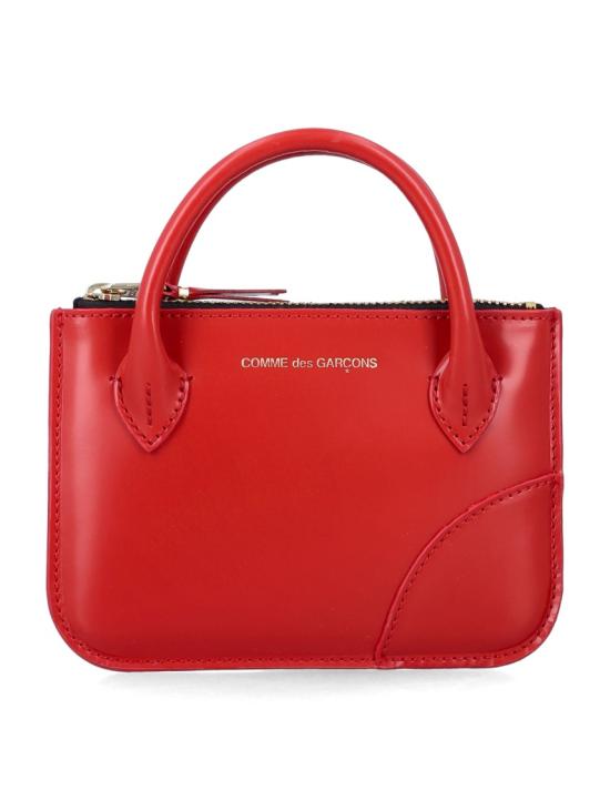 26SS 꼼데가르송 클래식 레더 라인 파우치 SA8100HA2 Red - COMME DES GARCONS