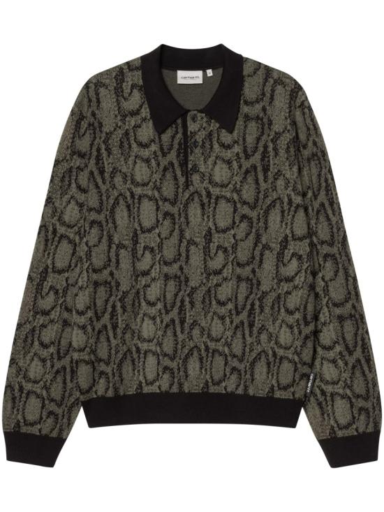 26SS 칼하트 WIP 롱슬리브 스네이크 폴로 I0361703QLXX Black