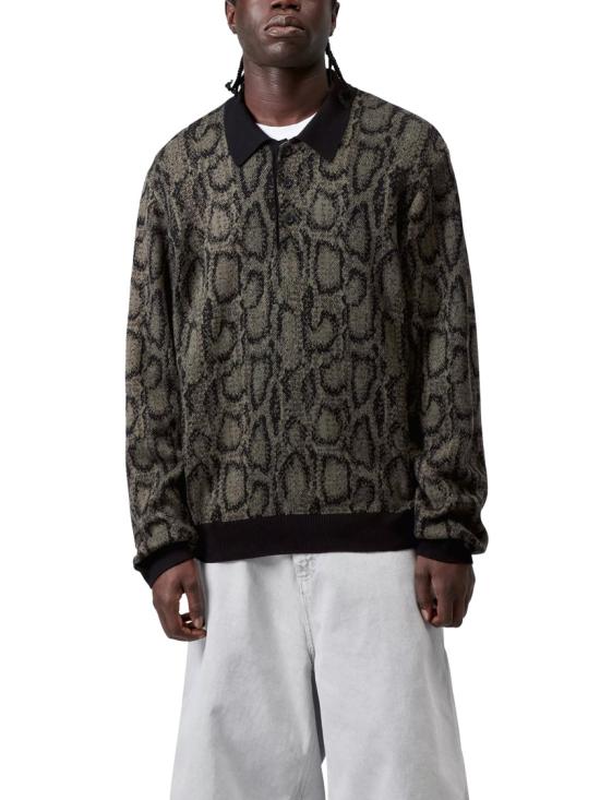 26SS 칼하트 WIP 롱슬리브 스네이크 폴로 I0361703QLXX Black - CARHARTT WIP