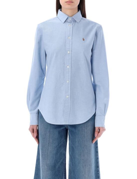 26SS 폴로 랄프로렌 포니 로고 옥스포드 셔츠 211891377001 Blue