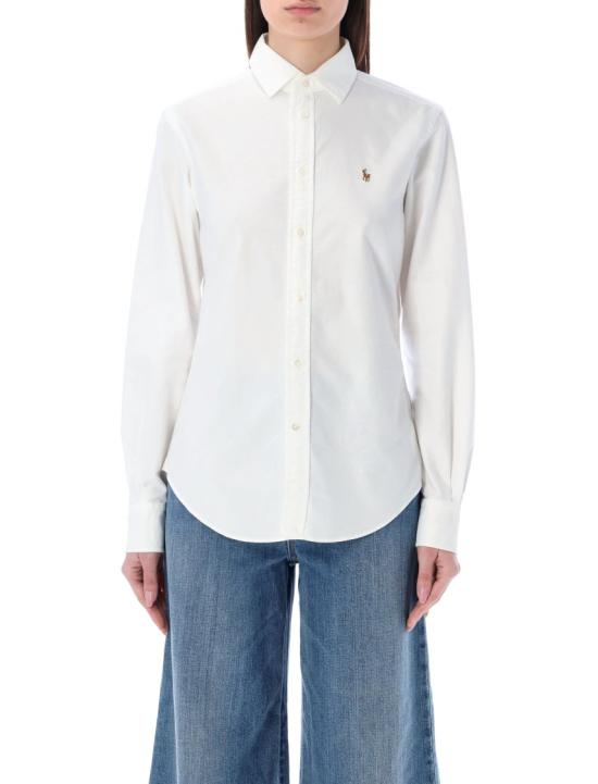 26SS 폴로 랄프로렌 포니 로고 옥스포드 셔츠 211891377003 White