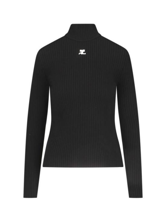 26FW 쿠레쥬 터틀넥 PERMPU022FI00019999 Black