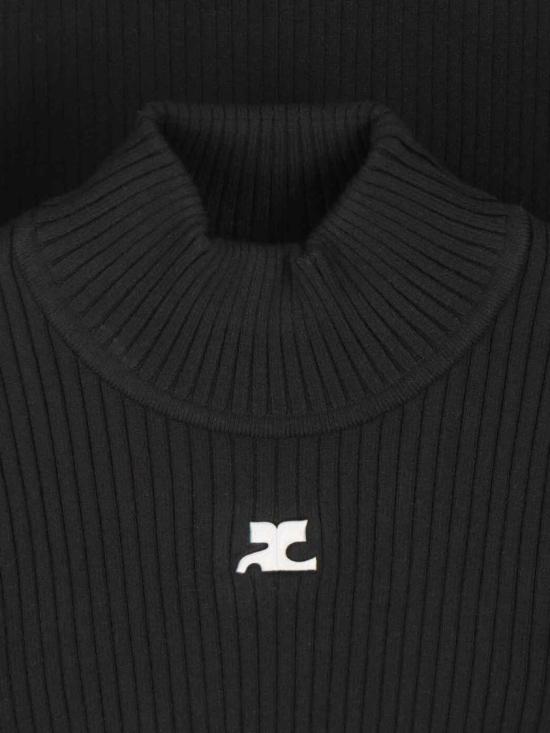 26FW 쿠레쥬 터틀넥 PERMPU022FI00019999 Black - COURREGES