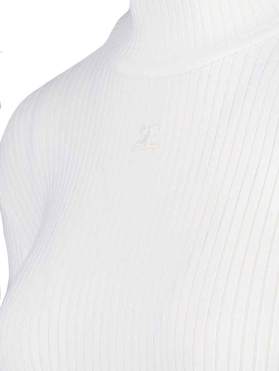 26FW 쿠레쥬 터틀넥 PERMPU022FI00010001 White - COURREGES