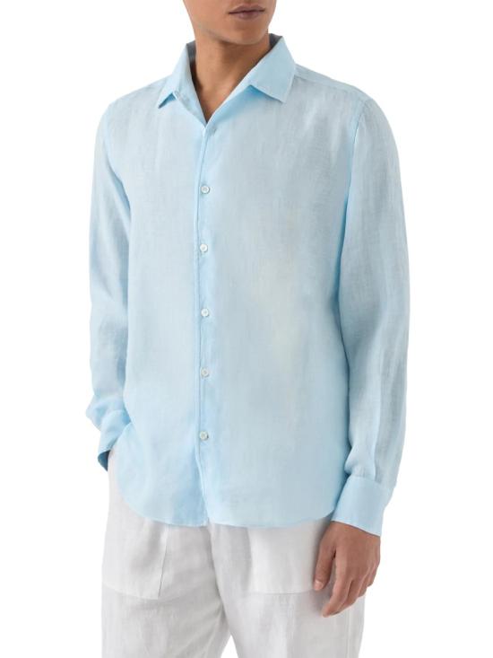 26SS 세인트바쓰 긴팔 셔츠 RPH000100610L Blue - MC2 SAINT BARTH