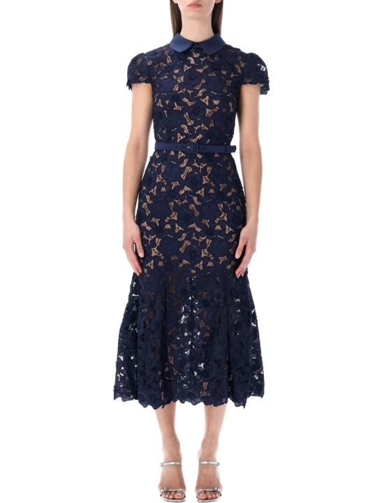 26SS 셀프 포트레이트 롱 원피스 RS26171MNNAVY Black