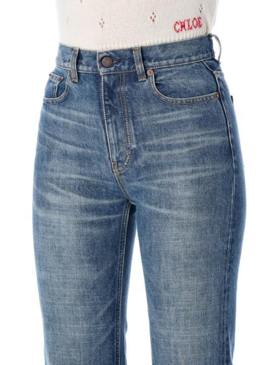 25FW 끌로에 데님 스트레이트 진 CH25WDP761534A1 Blue - CHLOE
