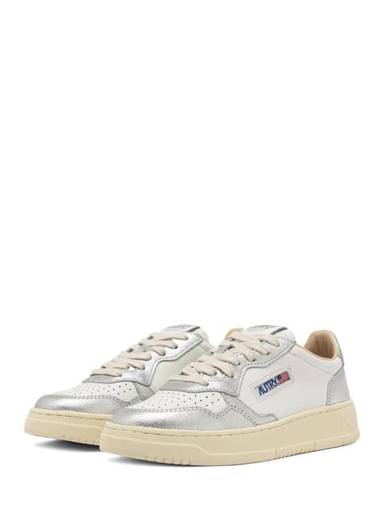 26SS 오트리 메달리스트 로우 레더 스니커즈 AULWWB18 White - AUTRY