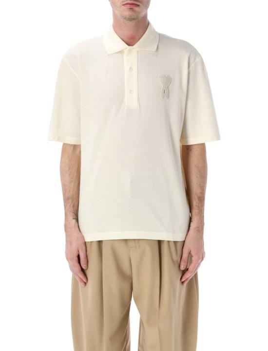 26SS 아미 톤온톤 하트 로고 코튼 패치 폴로 셔츠 UPL428JE0221136 White