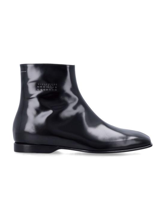 26SS MM6 메종마르지엘라 레더 앵클 부츠 SH1WU0013P7137T8013 Black