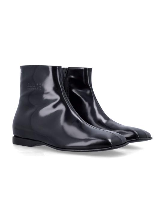 26SS MM6 메종마르지엘라 레더 앵클 부츠 SH1WU0013P7137T8013 Black - MM6 MAISON MARGIELA