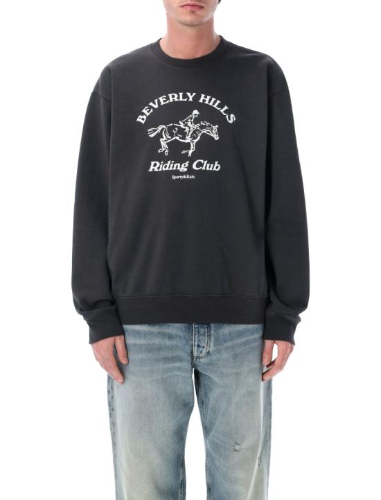 26SS 스포티앤리치 긴팔 티셔츠 ST07164255BA02FADED BLAC Black