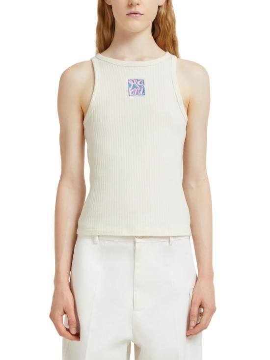 26SS 마르니 민소매 티셔츠 THJE0380S0UTC60000W08 Neutrals - MARNI
