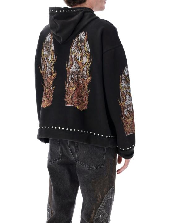 26SS 후 디싸이즈 워 후드 티셔츠 1110420002FW25C Black - WHO DECIDES WAR