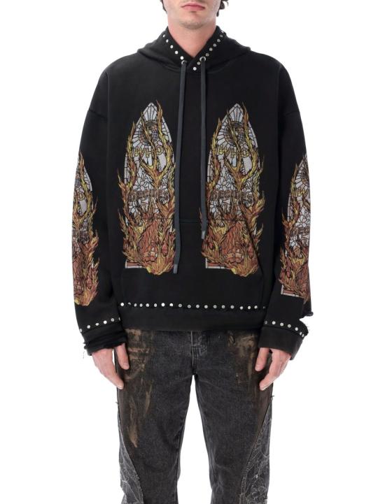 26SS 후 디싸이즈 워 후드 티셔츠 1110420002FW25C Black