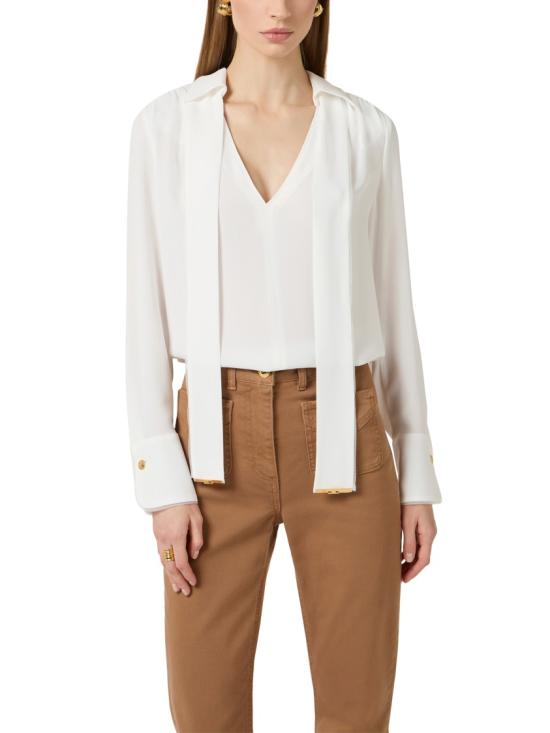 26SS 엘리자베타프랜치 블라우스 CA14661E2360 White - ELISABETTA FRANCHI