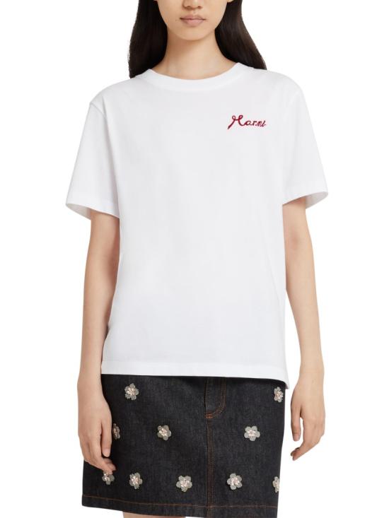26SS 마르니 반팔 티셔츠 THJE0293PDUSCY81LOW01 White - MARNI