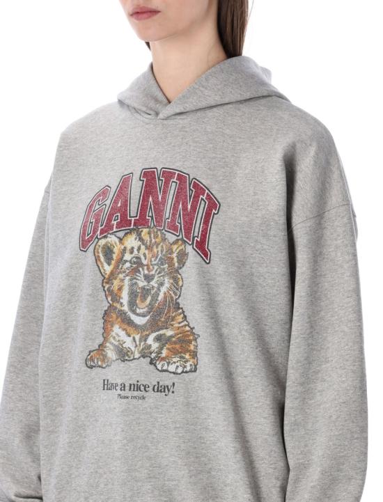 26SS 가니 타이거 후드 A106002411032920 Grey - GANNI