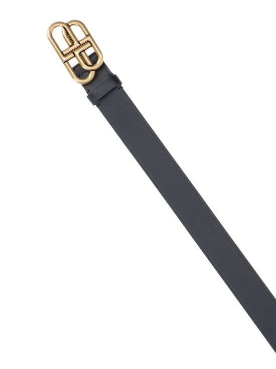 26FW 발렌시아가 BB 라지 레더 벨트 570370 1CH041000 Black - BALENCIAGA