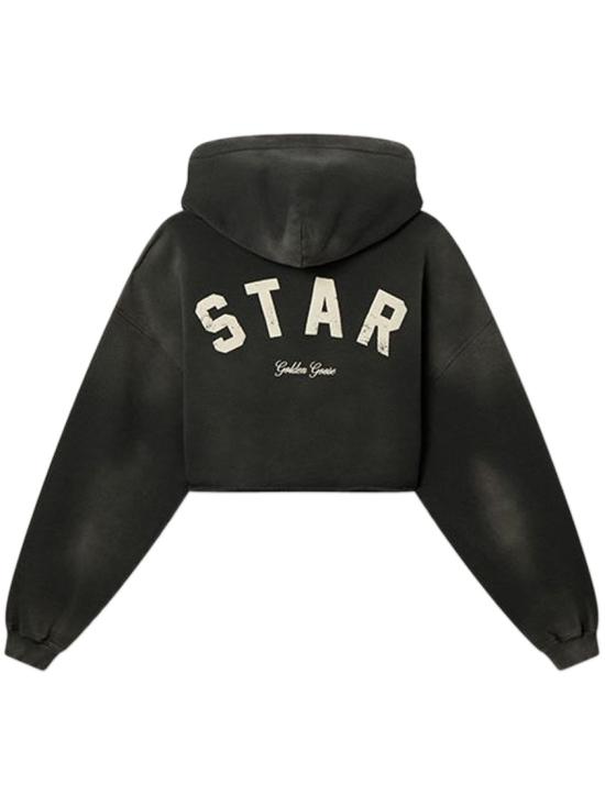 26SS 골든구스 후드 티셔츠 GWP02699P00251360666 Black - GOLDEN GOOSE