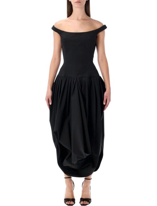 26SS 마그다뷰트림 롱 원피스 258426BLACK Black
