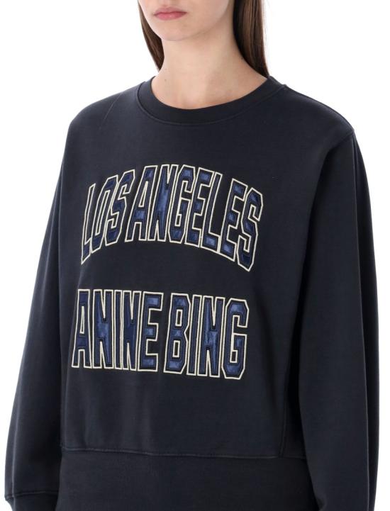 26SS 애니빙 긴팔 티셔츠 A0811677VTG3 Black - ANINE BING
