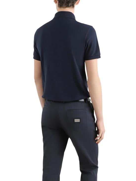 26SS 돌체앤가바나 로고 코튼 피케 폴로 셔츠 G8PL4TG7P1DB0665 Black - DOLCE & GABBANA