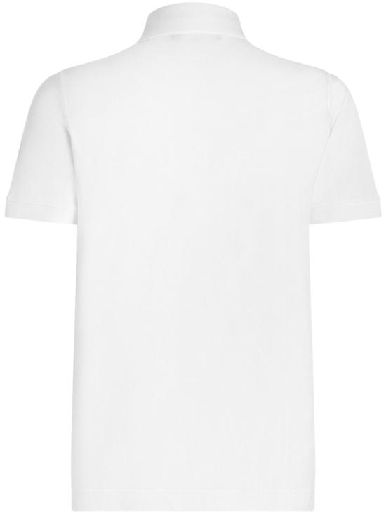 26SS 돌체앤가바나 로고 코튼 피케 폴로 셔츠 G8PL4TG7P1DW0800 White - DOLCE & GABBANA